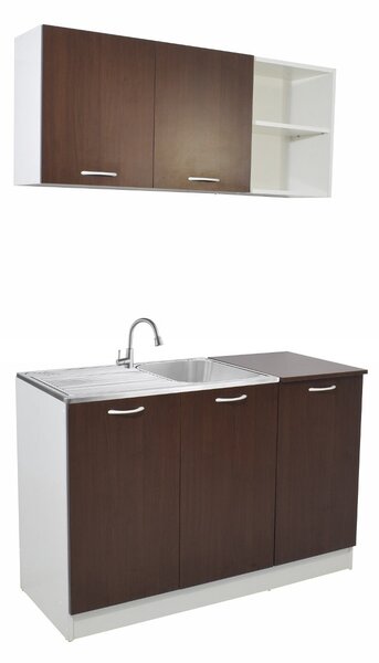Set haaus Ara, Wenge/Alb, L 120 cm
