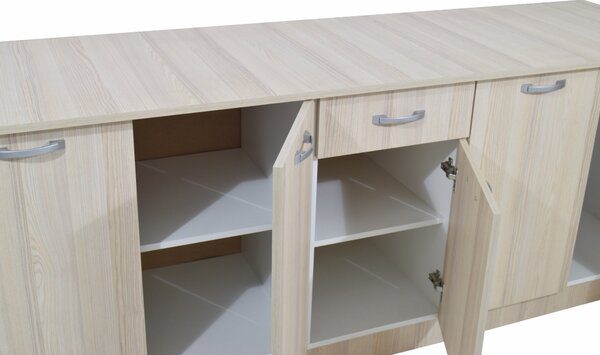 Set haaus Nisa, Ulm Deschis/Alb, L 200 cm