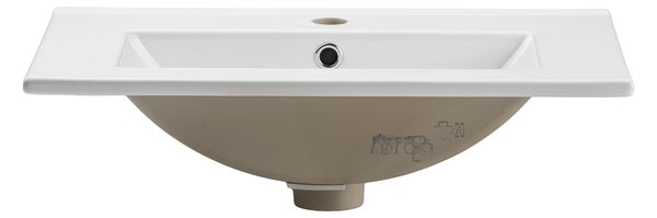 Comad Dance White lavoar 61x40 cm dreptunghiular mobilier alb luciu UM-2060RB DANCE 60-DP