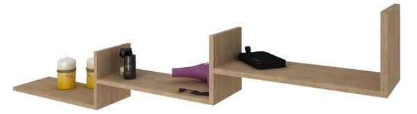 Etajera haaus Step, Lemn Natural, 150 x 20 x 42 cm
