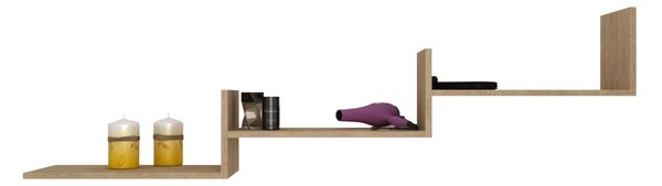 Etajera haaus Step, Lemn Natural, 150 x 20 x 42 cm