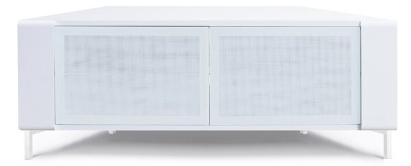 Comoda TV Arismendy, alb, 120 x 45 x 47 cm