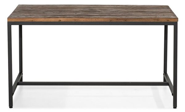Masa Perlman, lemn masiv, maro/negru, 140 x 90 x 76 cm