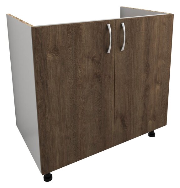 Corp haaus Karo, 2 Usi, Stejar Bronz/Alb, 80 x 50 x 80 cm