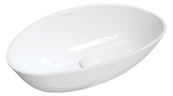 Omnires M+ lavoar 60x36 cm ovale de blat alb luciu BARCELONABP
