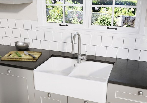 Blanco Villae Farmhouse 8 chiuveta din ceramica 79.4x49 cm alb 525164