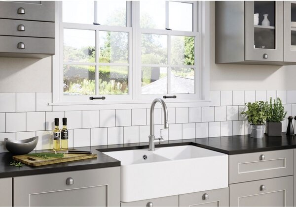 Blanco Villae Farmhouse 8 chiuveta din ceramica 79.4x49 cm alb 525164