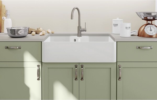 Blanco Villae Farmhouse 8 chiuveta din ceramica 79.4x49 cm alb 525164