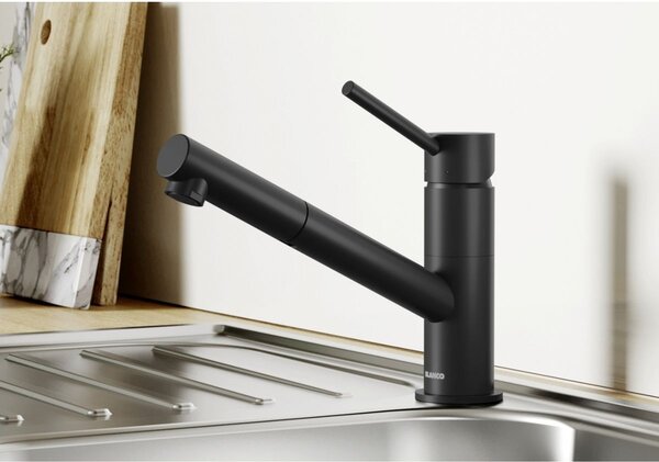 Blanco Kano-S baterie bucătărie pe picior negru 526668