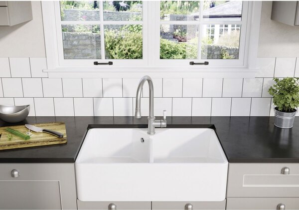 Blanco Villae Farmhouse 8 chiuveta din ceramica 79.4x49 cm alb 525164