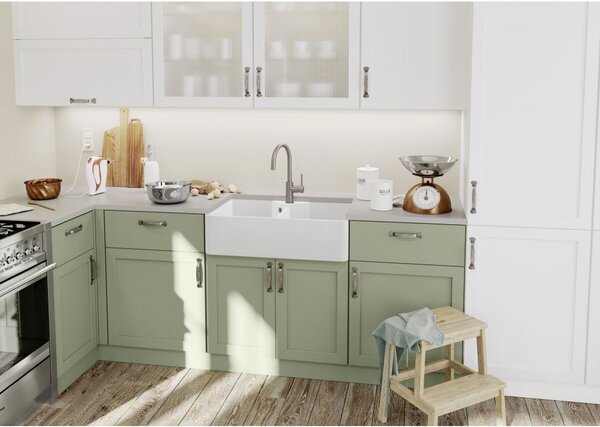 Blanco Villae Farmhouse 8 chiuveta din ceramica 79.4x49 cm alb 525164