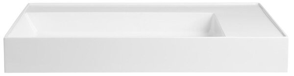 Sapho Godiva lavoar 83x44 cm dreptunghiular clasică-mobilier alb luciu GU083L-0