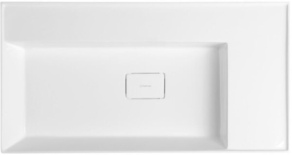 Sapho Godiva lavoar 83x44 cm dreptunghiular clasică-mobilier alb luciu GU083L-0