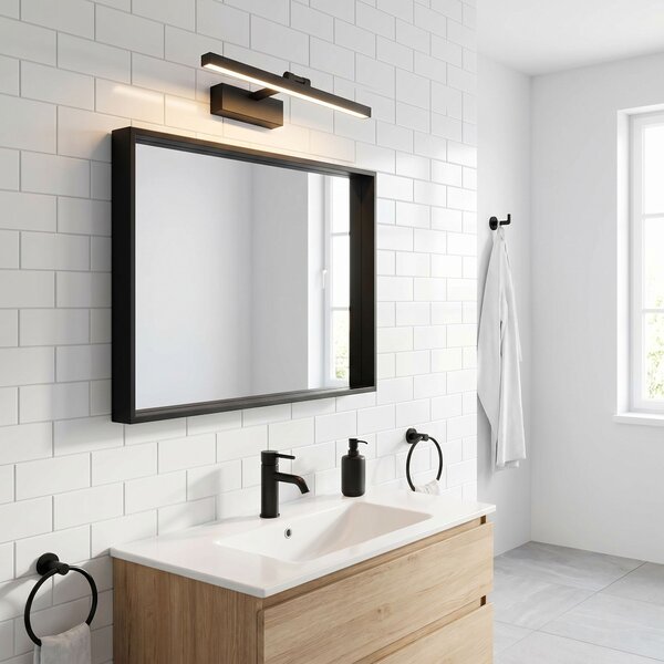 Aplică LED pentru baie APP1866-1W 40 cm Black