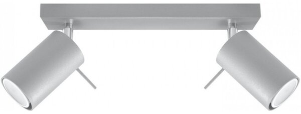 Plafoniera Etna, metal, gri/argintiu, 30 x 15 x 8 cm