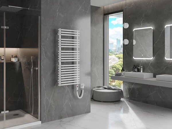 Mexen Akan, element electric de încălzire 1080x500 mm + tijă de încălzire 900 W, alb, W121-1080-500-2900-20