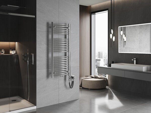 Mexen Ares, element electric de încălzire 1200x500 mm + tijă de încălzire 600 W, crom, W102-1200-500-2600-01