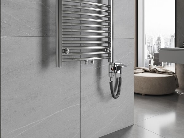 Mexen Ares, element electric de incalzire 1800x500 mm + tija de incalzire 900 W, crom, W102-1800-500-2900-01