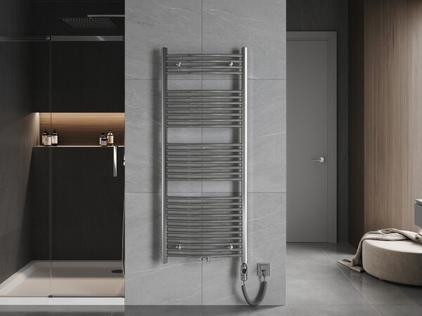 Mexen Ares, element electric de încălzire 1500x600 mm + tijă de încălzire 600 W, crom, W102-1500-600-2600-01