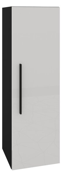 Soldat haaus Kos, O Usa, Negru/Alb Lucios, MDF, 30 x 30 x 95 cm