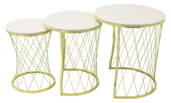 Set 3 măsuțe de cafea Deea
