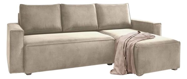 Canapea extensibila de colt CAVELO, bej, reversibila