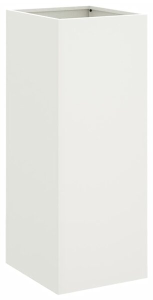 Jardinieră, alb, 32x29x75 cm, oțel laminat la rece