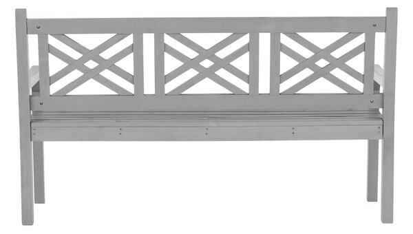 KONDELA Bancă de grădină din lemn, gri, 150 cm, FABLA