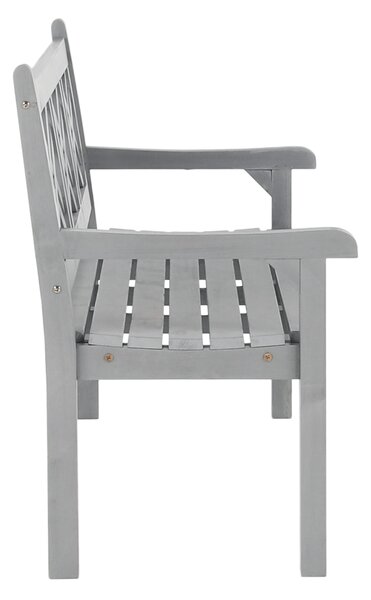 KONDELA Bancă de grădină din lemn, gri, 150 cm, FABLA