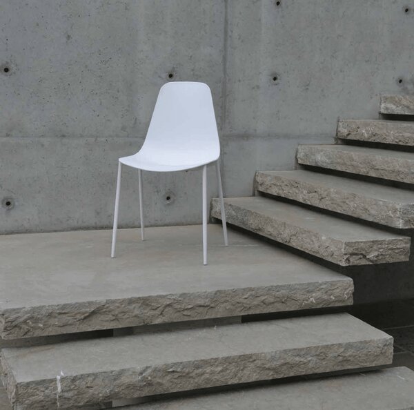 Set 4 scaune SHAPE -POLIPROPILENA- HORECA - PORTOCALIU