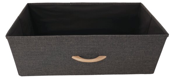 KONDELA Comodă cu sertare din material textil, bej/maro deschis/maro închis, HAZEL TYP 3