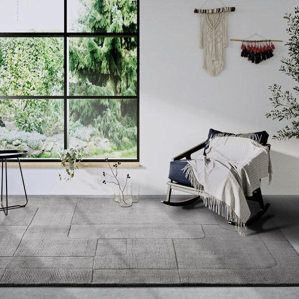 Covor gri țesut manual din lână 80x150 cm Charlotte – Villeroy&Boch
