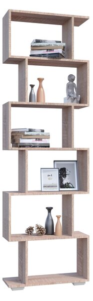 Etajera haaus Tokyo, 6 Casete, Stejar Sonoma, 60 x 24 x 196 cm
