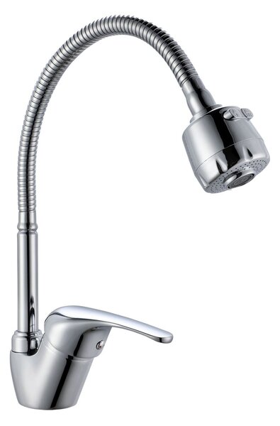 Set haaus Karo, Alb, 80 x 50 x 80 cm, Chiuveta Inox, Cuva stanga, Baterie Flexibila