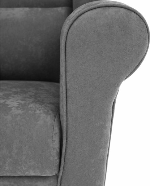 KONDELA Fotoliu, textil gri, CHARLOT