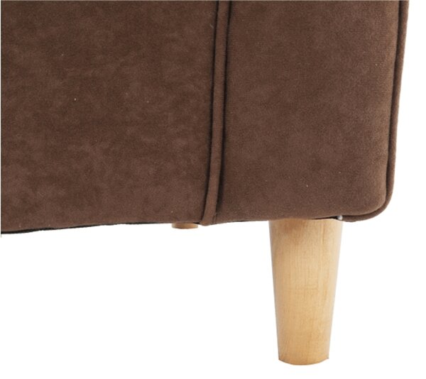 KONDELA Fotoliu, textil maro, CHARLOT