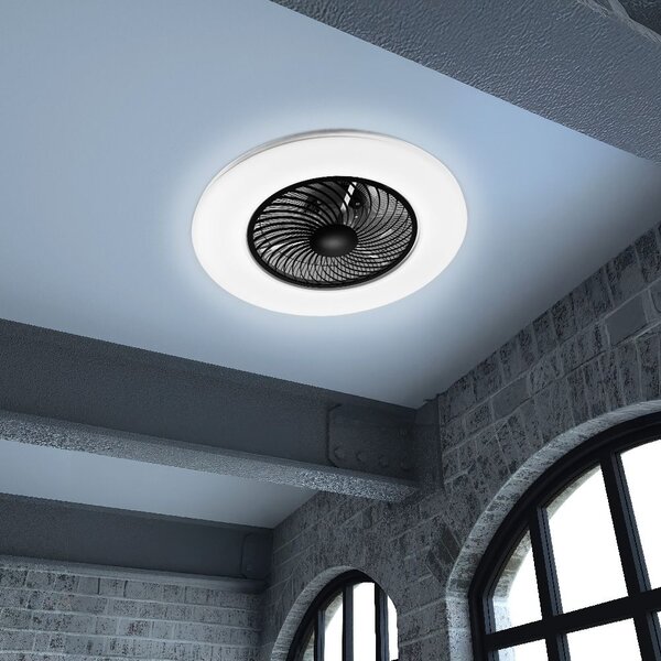 Lampă cu ventilator APP1552-C BLACK