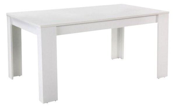 KONDELA Masă dining, albă, 140x80 cm, TOMY NEW