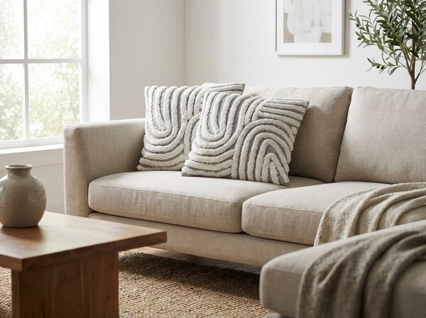 Perna decorativa CATY 45x45 cm, gri inchis