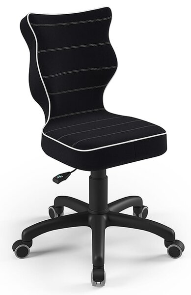 Entelo 436946 Ergonomic Children Chair "Petit Black Jasmine 01" Black AA-A-4-B-A-JS01-B