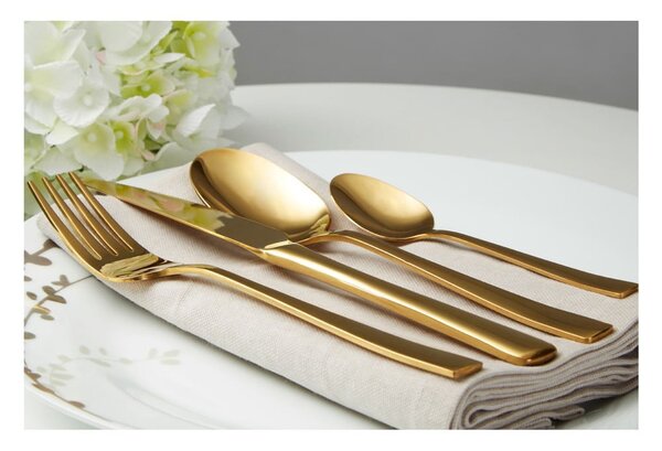 Tacâmuri din oțel inoxidabil auriu 16 buc. Avie – Premier Housewares