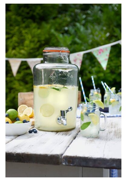 Borcan cu robinet pentru băuturi răcoritoare Kilner, 5 L