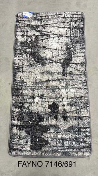 Covor Sufragerie Dormitor, Model Fayno 7146 691, Gri Antiderapant 80x150
