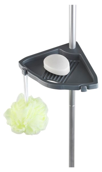 Raft telescopic de perete pentru baie Wenko Easy, gri