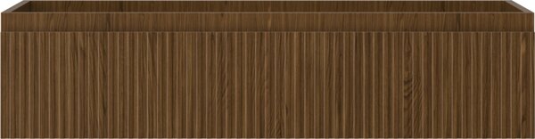 Mexen Rivel, mobilier baie 100 cm, 1 sertar, canelat, nuc, 91A20-10023-1-BF86
