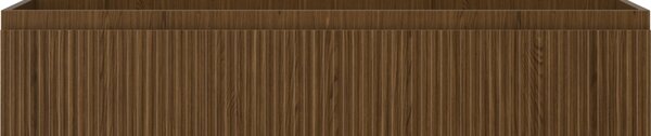 Mexen Rivel, mobilier de baie sub lavoar 120 cm, 1 sertar, canelat, nuc, 91A20-12023-1-BF86