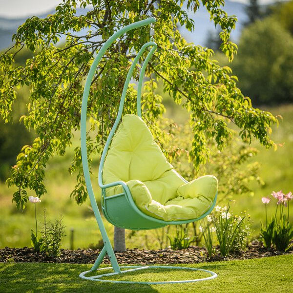 KONDELA Balansoar suspendat , neomint / verde, TALISE