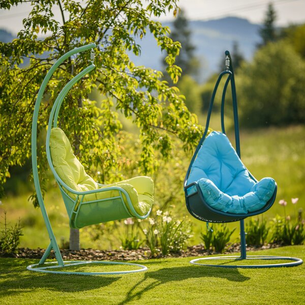 KONDELA Balansoar suspendat , neomint / verde, TALISE
