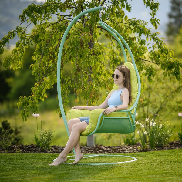 KONDELA Balansoar suspendat , neomint / verde, TALISE