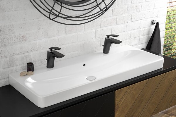 Kludi Balance baterie lavoar stativ negru 520268775